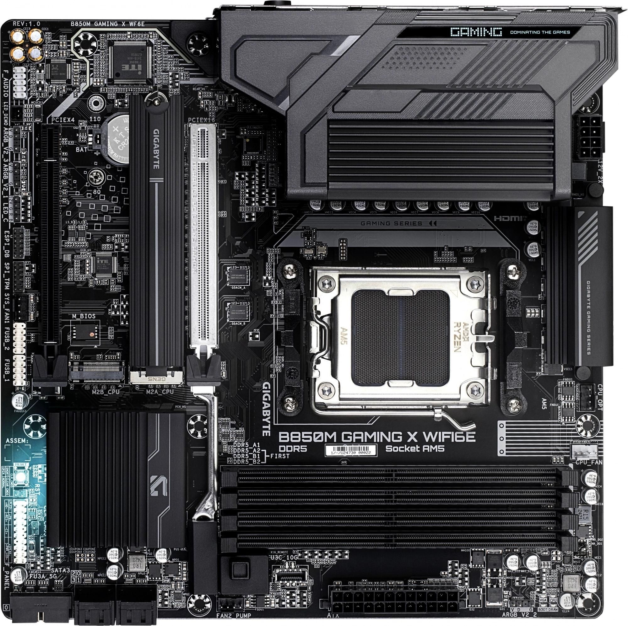 Материнская плата GIGABYTE B850M GAMING X WF6E